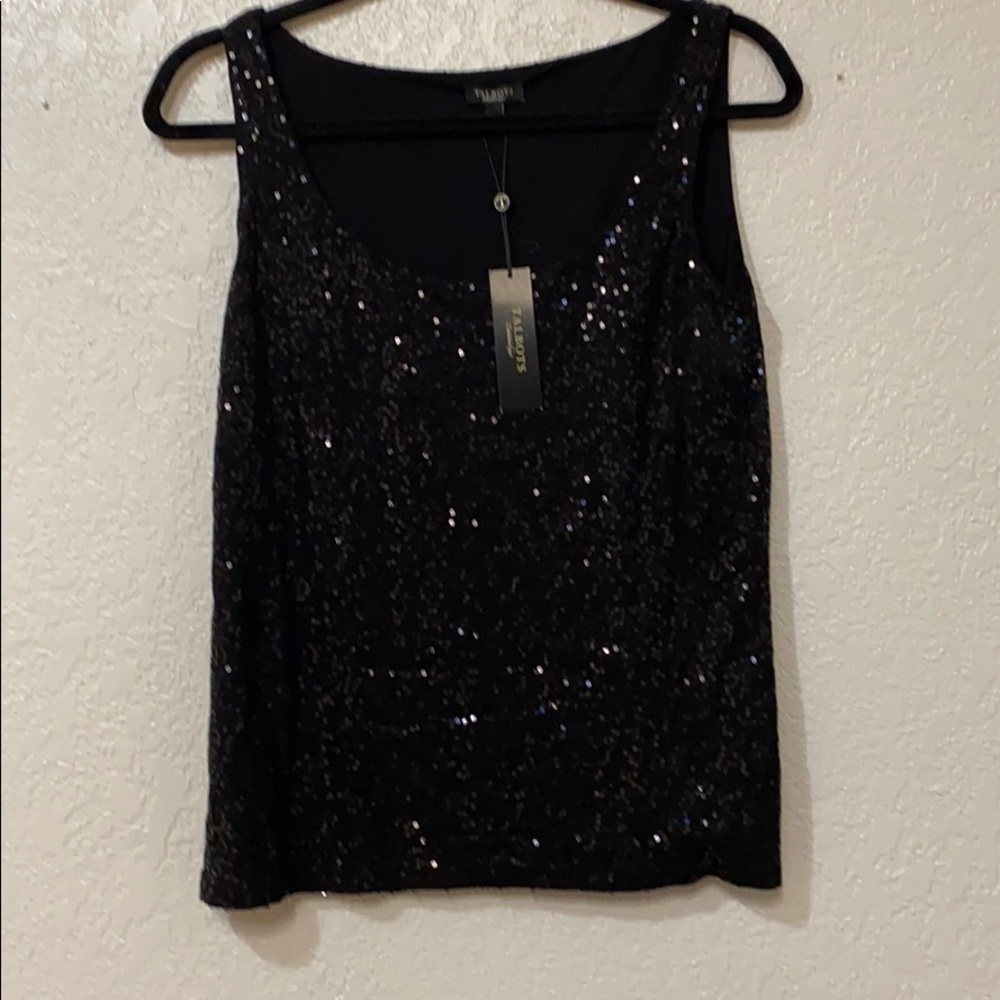 TALBOTS sleevesless Sequin Blouse - Picture 1 of 6